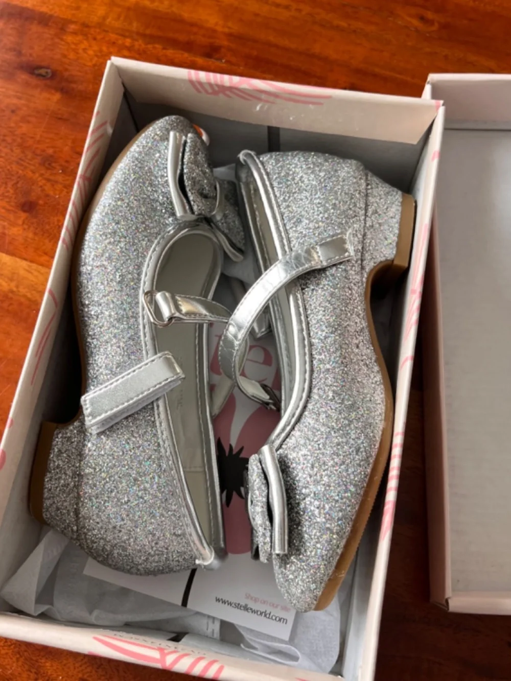 Stelle Girls Dress Shoes Glitter Princess Shoe